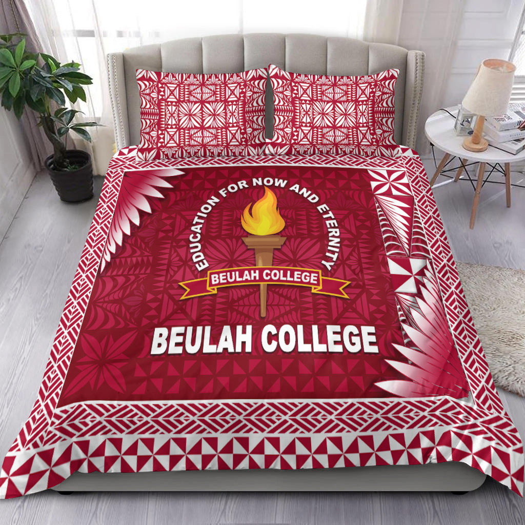 Tonga Beulah College Bedding Set Simplified Version LT8 Maroon - Polynesian Pride