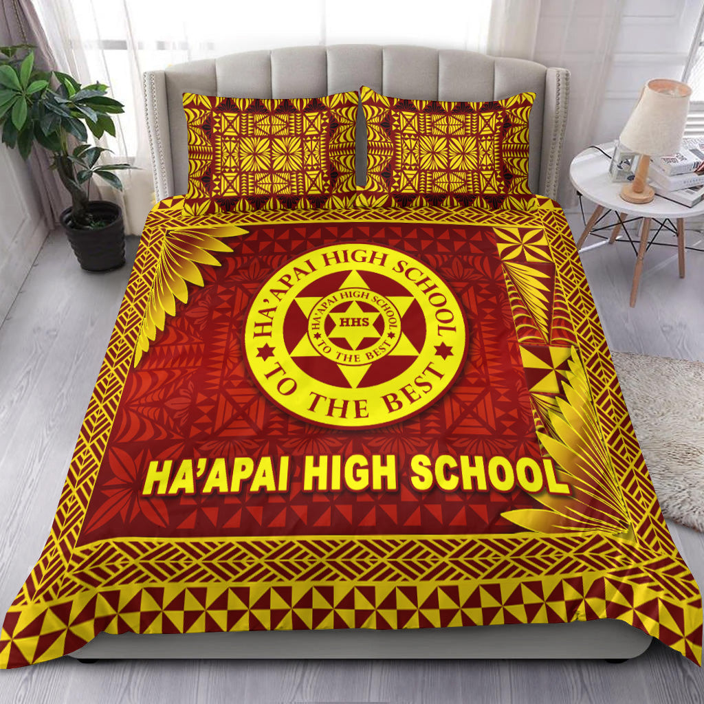 Tonga Ha'apai High School Bedding Set Simplified Version LT8 Maroon - Polynesian Pride