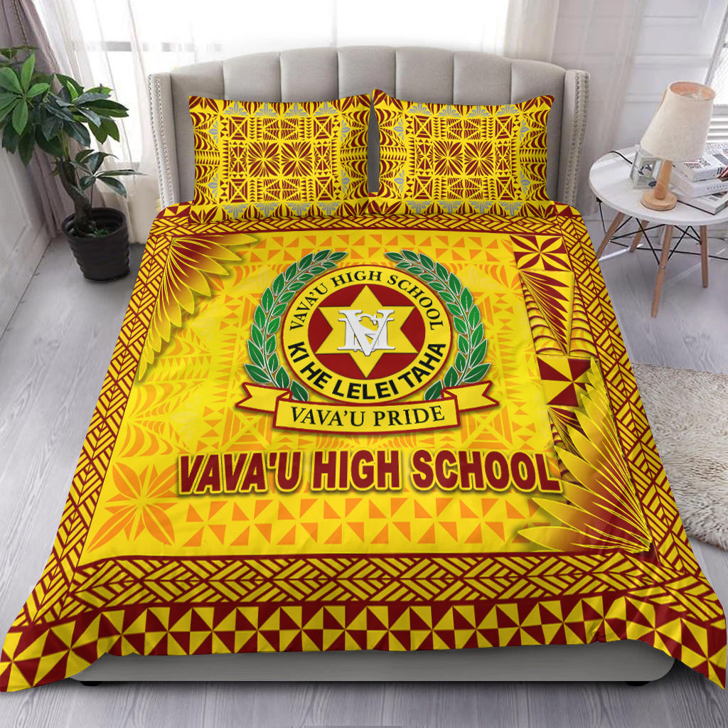 Tonga Vava'u High School Bedding Set Simplified Version - Gold LT8 Gold - Polynesian Pride