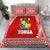 Tonga Coat Of Arms Bedding Set Simplified Version - Red LT8 Red - Polynesian Pride