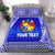 (Custom Personalised) Tonga Coat Of Arms Bedding Set Simplified Version - Blue LT8 - Polynesian Pride