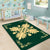 Hawaiian Quilt Maui Plant And Hibiscus Pattern Area Rug - Beige Sacramento - AH - Polynesian Pride