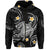 Custom Hawaii Hoodiean Turtle Plumeria Mixed Polynesian Black Style LT9 Zip Hoodie Black - Polynesian Pride