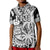 Fiji Coat Of Arms Polo Shirt Masi Tapa Mixed Palm Tree No1 Black Version LT9 - Polynesian Pride