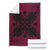 Hawaiian Quilt Maui Plant And Hibiscus Premium Blanket - Black Burgundy - AH - Polynesian Pride