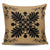 Hawaiian Quilt Maui Plant And Hibiscus Pattern Pillow Covers - Black Gold - AH One Size Black - Polynesian Pride