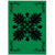 Hawaiian Quilt Maui Plant And Hibiscus Pattern Area Rug - Black Green - AH Black - Polynesian Pride