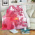 Hawaii Turtle Hibiscus Polynesian Premium Blanket - Pinky Style - AH - Polynesian Pride