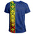 Hawaii Kanaka Flag Polynesian T Shirt Kanaka Maoli Spirit Blue - Polynesian Pride