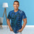 Kanaka Maoli Custom T Shirt Polynesian Phoenix Bird, Fairytales Bird Blue - Polynesian Pride