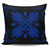 Hawaiian Quilt Maui Plant And Hibiscus Pattern Pillow Covers - Blue Black - AH One Size Blue - Polynesian Pride