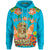 Hawaii Hoodie loha Hawaii Tiki Statue(Blue) Unisex Yellow - Polynesian Pride