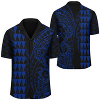 Kakau Polynesian Tribal Hawaiian Shirt Blue - Polynesian Pride