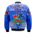 (Custom Personalised) Toa Samoa Polynesian Rugby Bomber Jacket Samoan Flag Blue Color LT9 - Polynesian Pride