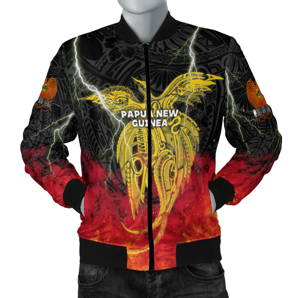 Papua New Guinea Men Bomber Jacket Independence Day Special Style LT16 - Polynesian Pride