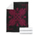 Hawaiian Quilt Maui Plant And Hibiscus Premium Blanket - Burgundy Black - AH - Polynesian Pride