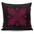 Hawaiian Quilt Maui Plant And Hibiscus Pattern Pillow Covers - Burgundy Black - AH One Size Burgundy - Polynesian Pride