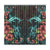 Turtle And Shark With Hibiscus Window Curtain ( Two Piece) Turquoise One Size 50"x96"(Two Piece) Black - Polynesian Pride