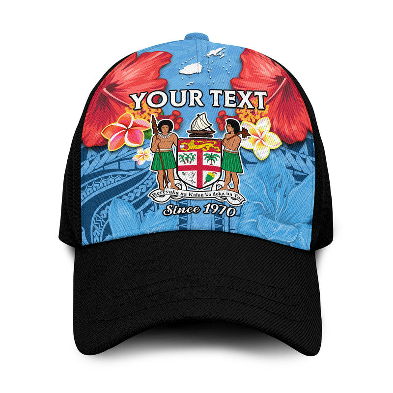 (Custom Personalised) Fiji 1970 Classic Cap Happy 52 Years Independence Anniversary Ver.05 LT14 Classic Cap Universal Fit Blue - Polynesian Pride