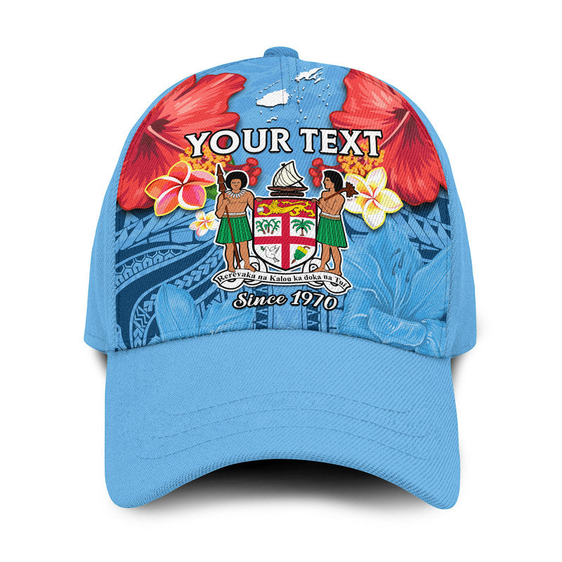 (Custom Personalised) Fiji 1970 Classic Cap Happy 55 Years Independence Anniversary Ver.06 LT14 Classic Cap Universal Fit Blue - Polynesian Pride