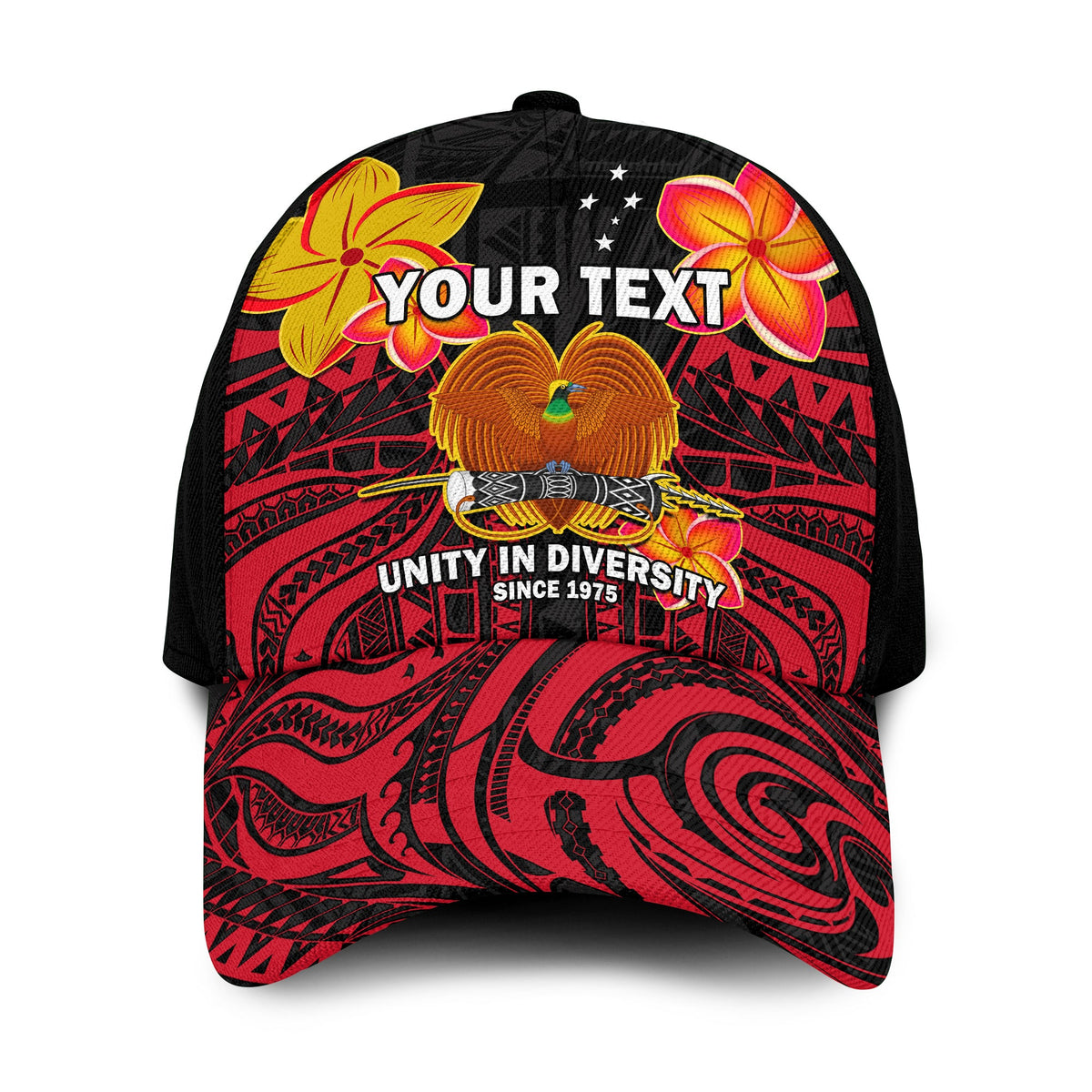 (Custom Personalised) Papua New Guinea Classic Cap PNG 49 Years Independence Anniversary Ver.07 LT14 Classic Cap Universal Fit Red - Polynesian Pride