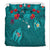 Hawaiian Islands Bedding Set - Hawaii Tropical Flowers and Turtles Turquoise LT13 - Polynesian Pride