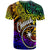 Chuuk Custom T Shirt Rainbow Polynesian Pattern - Polynesian Pride