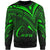 Northern Mariana Islands Sweatshirt - Cross Style Green Color Unisex Black - Polynesian Pride