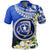 Northern Mariana Islands Polo Shirt Polynesian Plumeria Pattern Unisex Blue - Polynesian Pride