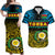 Torba Province Vanuatu Matching Hawaiian Shirt and Dress Pig Tusk Polynesian Flag Style LT14 Black - Polynesian Pride