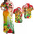 Aloha Poly Fest Matching Dress and Hawaiian Shirt Polynesian Pattern with Tropical Flowers LT14 Red - Polynesian Pride