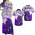 Custom Manaia Maori Matching Dress and Hawaiian Shirt Fern Aotearoa Purple Waves LT13 Purple - Polynesian Pride