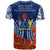 Cook Islands Anzac T Shirt Lest We Forget Polyneisnan Tribal Pattern Poppy Flower - Polynesian Pride