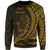 Cook Islands Sweatshirt - Wings Style Gold Color Unisex Gold - Polynesian Pride