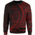 Cook Islands Sweatshirt - Wings Style Red Color Unisex Red - Polynesian Pride