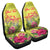 Personalized Hawaii Turtle Hibiscus Flower Polynesian Car Seat Covers - Dulcie Style - AH Universal Fit Yellow - Polynesian Pride