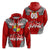 Custom Tonga Rugby Ikale Tahi Sipi Tau Hoodie LT2 Zip Hoodie RED - Polynesian Pride