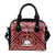 Samoa Personalised Shoulder Handbag - Samoa Seal In Polynesian Tattoo Style (Red) One Size Red - Polynesian Pride