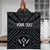 Kosrae Personalised Premium Quilt - Kosrae Flag In Polynesian Tattoo Style (Black) Black - Polynesian Pride