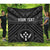 Kosrae Personalised Premium Quilt - Kosrae Flag In Polynesian Tattoo Style (Black) - Polynesian Pride