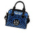 Fiji Personalised Shoulder Handbag - Fiji Seal With Polynesian Tattoo Style ( Blue) - Polynesian Pride