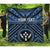 Kosrae Personalised Premium Quilt - Kosrae Flag In Polynesian Tattoo Style (Blue - Polynesian Pride