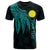 Palau Polynesian Custom T Shirt Polynesian Wings (Turquoise) Unisex Turquoise - Polynesian Pride