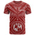 Tonga Custom T Shirt Tonga Seal With Polynesian Tattoo Style (Red) Unisex Red - Polynesian Pride