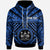 Fiji Custom Hoodie Fiji Seal With Polynesian Tattoo Style (Blue) Unisex Blue - Polynesian Pride