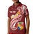 Tonga Custom Polo Shirt Tonga Coat Of Arms With Polynesian Patterns - Polynesian Pride