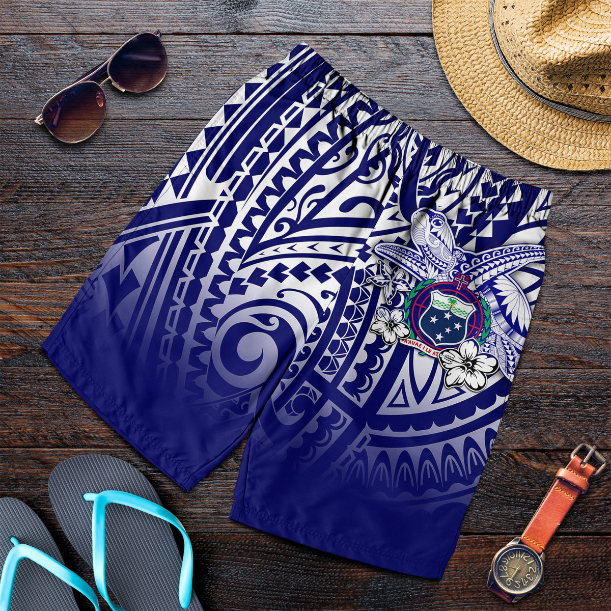 Samoa Polynesian Men Short Samoan Loved Turtles LT13 - Polynesian Pride