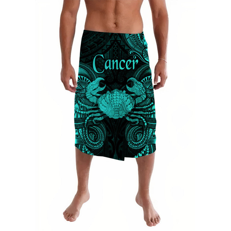 Cancer Zodiac Polynesian Lavalava Unique Style Turquoise LT8 Turquoise - Polynesian Pride