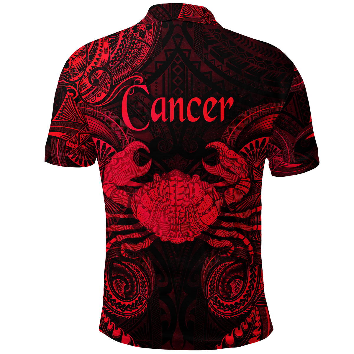 Cancer Zodiac Polynesian Polo Shirt Unique Style Red LT8 - Polynesian Pride