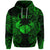 Custom Cancer Zodiac Polynesian Zip Hoodie Unique Style Green LT8 - Polynesian Pride